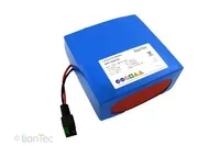 LionTec Lithium Ionen Batterie Akku 24 V - 13 Ah Batteriepack mit Ladegerät