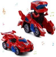 Kinder Spielzeug Auto Transformieren Dinosaurier LED Auto Spielzeug Geschenk 