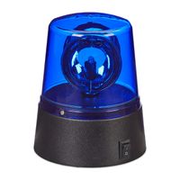 LED Blaulicht Partybeleuchtung blau Warnleuchte batteriebetrieben Rundumleuchte