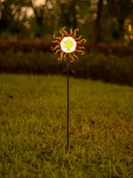 Northpoint LED Solar Gartenstab Solarstecker Außenbereich mit Dämmerungssensor Sonne