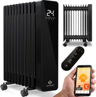 KESSER® Ölradiator 2500W Elektrische Heizung Heizkörper Elektroheizung energiesparend mit Display WiFi App & Fernbedienung Touchscreen - Mobil Öl Radiator 24h Timer, Thermostat & Überhitzungsschutz