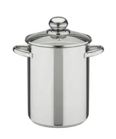GSW Spargel- und Spaghettitopf 16 cm mit Glasdeckel, 643160, Edelstahl rostfrei, ca. 4,2 L