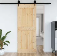 vidaXL Drzwi NARVIK 90x210 cm lite drewno sosnowe