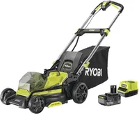Ryobi RY18LMX40C-150 Rasenmäher-Akku, 18 V, 40 cm, 50 l, Mulchen, 1 x 5,0 Ah