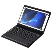 Univerzálne puzdro s odnímateľnou klávesnicou Bluetooth a touchpadom pre 9 - 10,5" tablety so systémom Android, Windows, čierne, rozloženie QWERTY, HOPE R