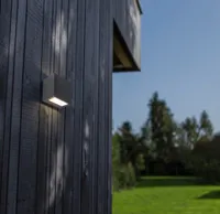 Lutec LED Außenwandleuchte Gemini anthrazit Up- & Downlight