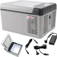 VIGO COOL Auto Elektrische Kühlbox  Kühlboxen Kompressor Thermobox 12/24/230V Kühlschrank 9L Tragbare Gefrierbox