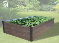 Záhradný zvýšený záhon WPC KLASIKA WOODLOOK 1500x750x300mm, hnedý
