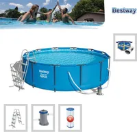 Bazénová souprava Bestway Steel Pro Max™ Frame, kruhová, 366x100cm, 56418