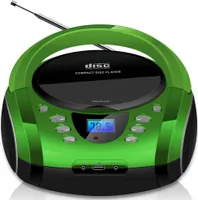 Lenco SCD-625 tragbarer Kinder-CD-Player mit Radio, Mikrofon, und