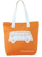 Fanartikel VW T1 Canvas Shopper Bag orange Einkaufstasche