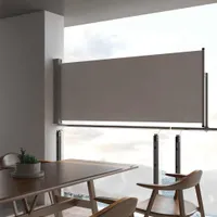 vidaXL Výsuvná boční markýza 100x300 cm šedá