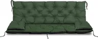 Zielony zestaw ogrodowy 180x60x50 cm + 2 poduszki 42 x 42 cm