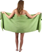 Betz Saunatuch 70 x 200 cm PREMIUM 100% Baumwolle Badetuch Liegetuch Strandtuch  Farbe: apfelgrün