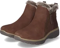 Skechers Easy Going - High Zip - Chocolate Leder/Synthetik Größe: 36 Normal