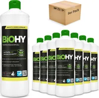 BiOHY Teppichshampoo, Teppichreiniger, Teppichreinigungsmittel, Teppichschaum – 9er Pack (9 x 1 Liter Flasche)