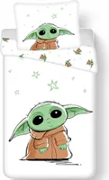 Star Wars Bettwäsche - Kinderbettwäsche Set -Baby Yoda  2-tlg. 135-140x200cm