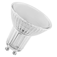 OSRAM LED BASE PAR16 50, szklany reflektor LED do trzonka GU10, ciepła biel (2700K), zamiennik konwencjonalnych reflektorów 50W, opakowanie 5 szt