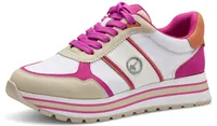 Tamaris Damen Sneaker Schnürung Plateau mehrfarbig 1-23727-42, Größe:39 EU, Farbe:Pink