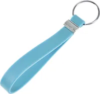 Silikon Schlüssel Band Key Tag Schlüssel Anhänger Fluoreszierend Blau