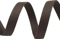 50m Köperband 10mm breit große Farbwahl Einfass- Nahtband Gurtband Baumwollband, Größe:10mm, Farbe:graubraun