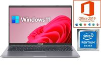 Laptop Asus VivoBook F515 - Intel Pentium N6000 - 1000GB SSD - 16GB DDR4-RAM - Windows 11 Pro + MS Office 2019 Pro - 39cm (15.6" LED) Full HD IPS Display Matt