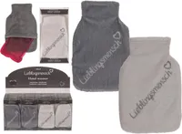 Handwärmer, Wärmflasche mit Fleeceüberzug,