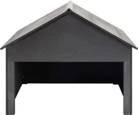 vidaXL Rasenmäher Garage Grau 80x80x70 cm WPC