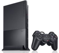 PlayStation 2 - PS2 Konsole Slim, black inkl. Dual Shock Controller