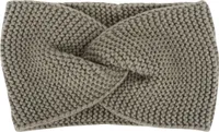 styleBREAKER Damen Feinstrick Stirnband mit Twist Knoten, Krausstrick Muster, warmes Winter Haarband, Headband 04026054