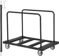 Wózek do transportu paneli VEVOR o udźwigu 816 kg Wózek do transportu paneli SPCC z uniwersalnymi kołami Pomoc w transporcie Wózek do paneli Wózek platformowy Wózek do dużych obciążeń 1150 x 740 x 995 mm