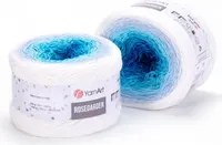 Yarn Art Rose Garden 305 White Blue Strickgarn