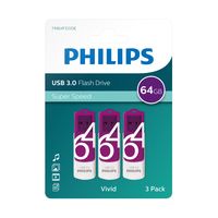 Philips USB flash drive Vivid Edition 64GB, USB3.0, 3-pack