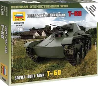 Wargames (WWII) tank 6258 - T-60 Sovietsky ľahký tank (1:100)