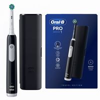 Oral-B Pro Serie 1 Elektrische Zahnbürste Schwarz 3 Modi + Etui