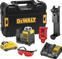 DEWALT DCE0811D1R Čiarkový laser 2x360deg, červený, 10,8 V/2Ah