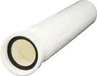 tecuro Tauchrohr/Verstellrohr Ø 50 x 250 mm mit 1 1/2 Zoll Überwurfmutter
