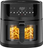 Heißluftfritteuse 9L XXL Heizluft Fritteuse LED-Anzeige, Air Fryer mit 8 Programmen