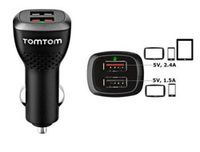 TomTom DUAL KFZ Schnellladegerät mit 2x USB-Anschluss 2500mA schwarz