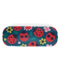 Brillenetui Ladybird Marienkäfer-Motiv Hartschale, ca. 15 x 5,5 x 3,5 cm