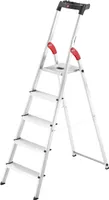 Hailo 8160-507 Aluminiowa drabina bezpieczeństwa L60 StandardLine - 5 stopni