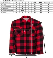 Herren Thermojacke Arbeitsjacke Thermohemd Holzfällerhemd kariert, Farbe:Grün, Größe:L