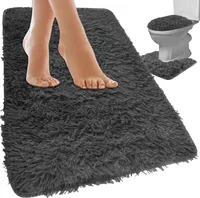 Ruhhy Badezimmerteppich - Set - grau 24353