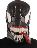 Venom Maske Marvel Latexmaske für Erwachsene schwarz-weiss-rot