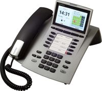 AGFEO ST 45 IP - IP-Telefon - Silber - Kabelgebundenes Mobilteil - Tisch/Wand - 1000 Eintragungen - Digital