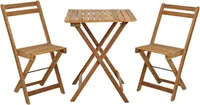 Balkonset Balkontisch Balkonstühle Set Balkon Garten Möbel Holz klappbar 3tlg