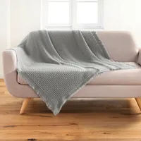 Plyšová deka Imani 125 cm x 150 cm šedá