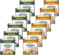 TULIP 12x340g Bundle Frühstücksfleisch Schwein und Hähnchen Dänische Delikatesse