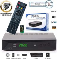 Anadol HD 222 Pro 1080P Digital HDTV Sat-Receiver für Satellitenfernseher - Timeshift, Multimedia- & Aufnahmefunktion - Astra & Hotbird vorinstalliert - HDMI, SCART, USB, DVB-S/S2, gratis HDMI Kabel