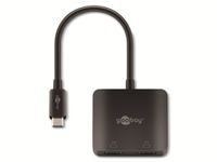 GOOBAY USB-Adapter USB-C/2x HDMI, Stecker/2x Buchse